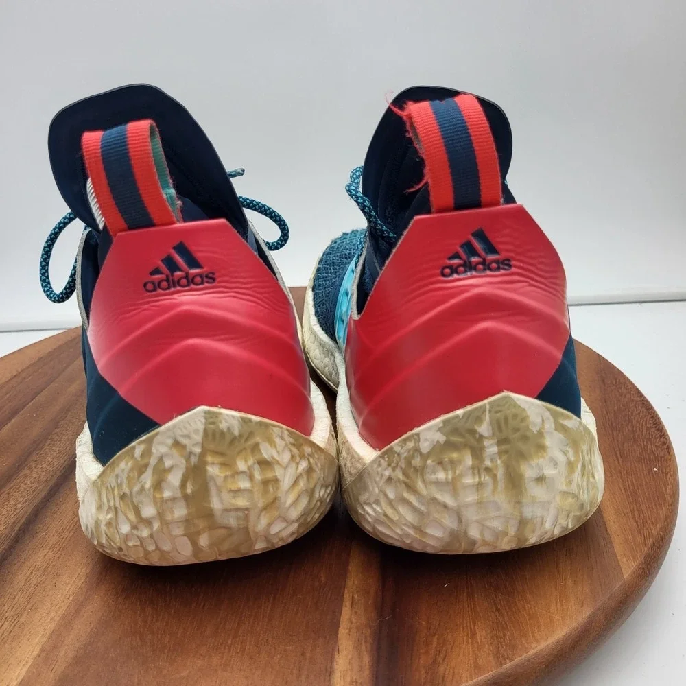 Adidas Harden‎ Vol 2 Sneakers Mens Size 8.5 James Boost Blue Shoes AH2216